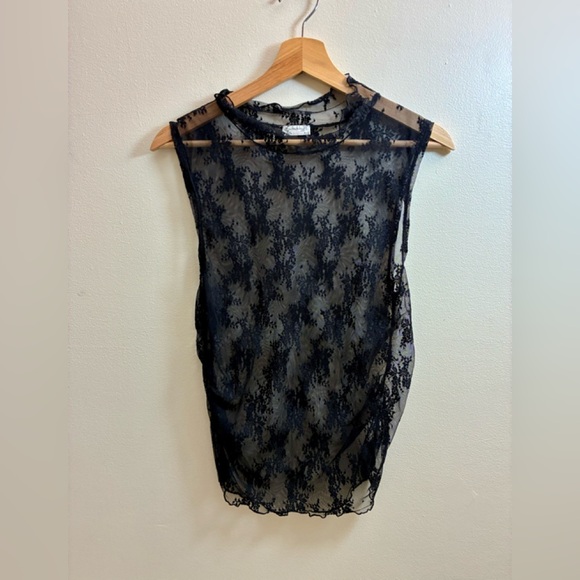 Free People Lace Nice Try Muscle Tank L - Picture 6 of 9